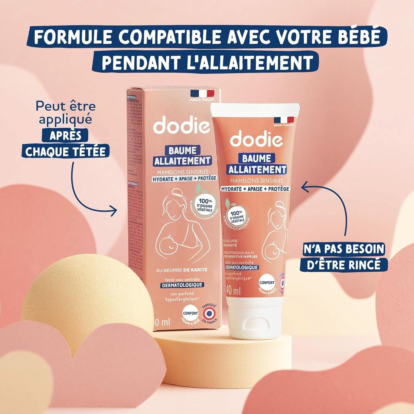 Brystvortecreme med vegetabilsk lanolin, 40 ml Mad og ammetilbehør Bebe Naty Shop