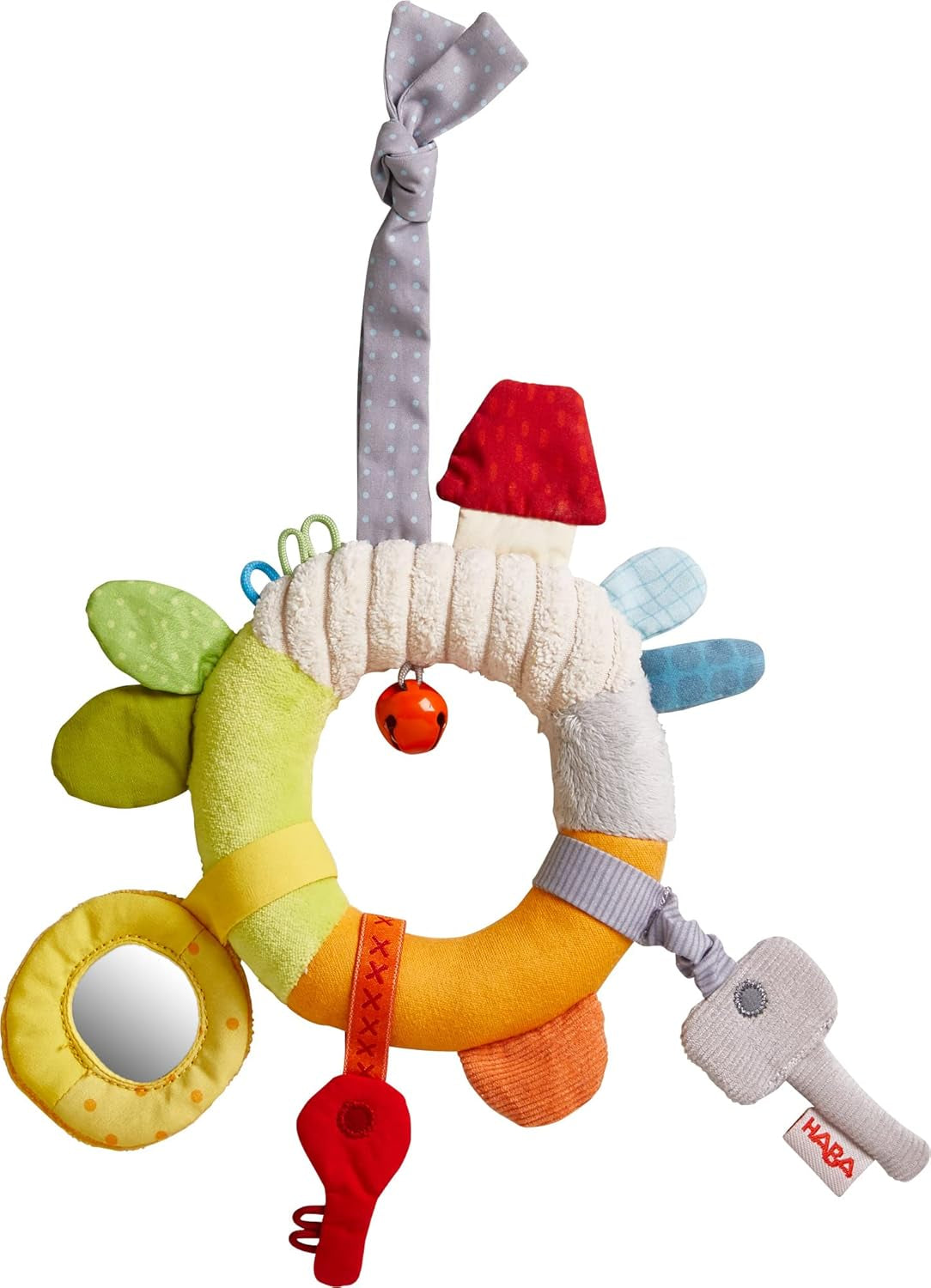HABA 306453 - Hængende figur Første bundt nøgler, bevægelige og hængende figurer fra 6 måneder Babylegetøj Naty Shop Standardtitel