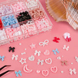 500 stk 3D Nägel Charm Schleifen Charms Nägel Nail Art Charms Schleife Nagel Charms Nägel Nail Art Schleifen Nageldekorationen Mit Aufnahmewerkzeug Für Frauen Und Mädchen Nagel-Diy-Zubehör