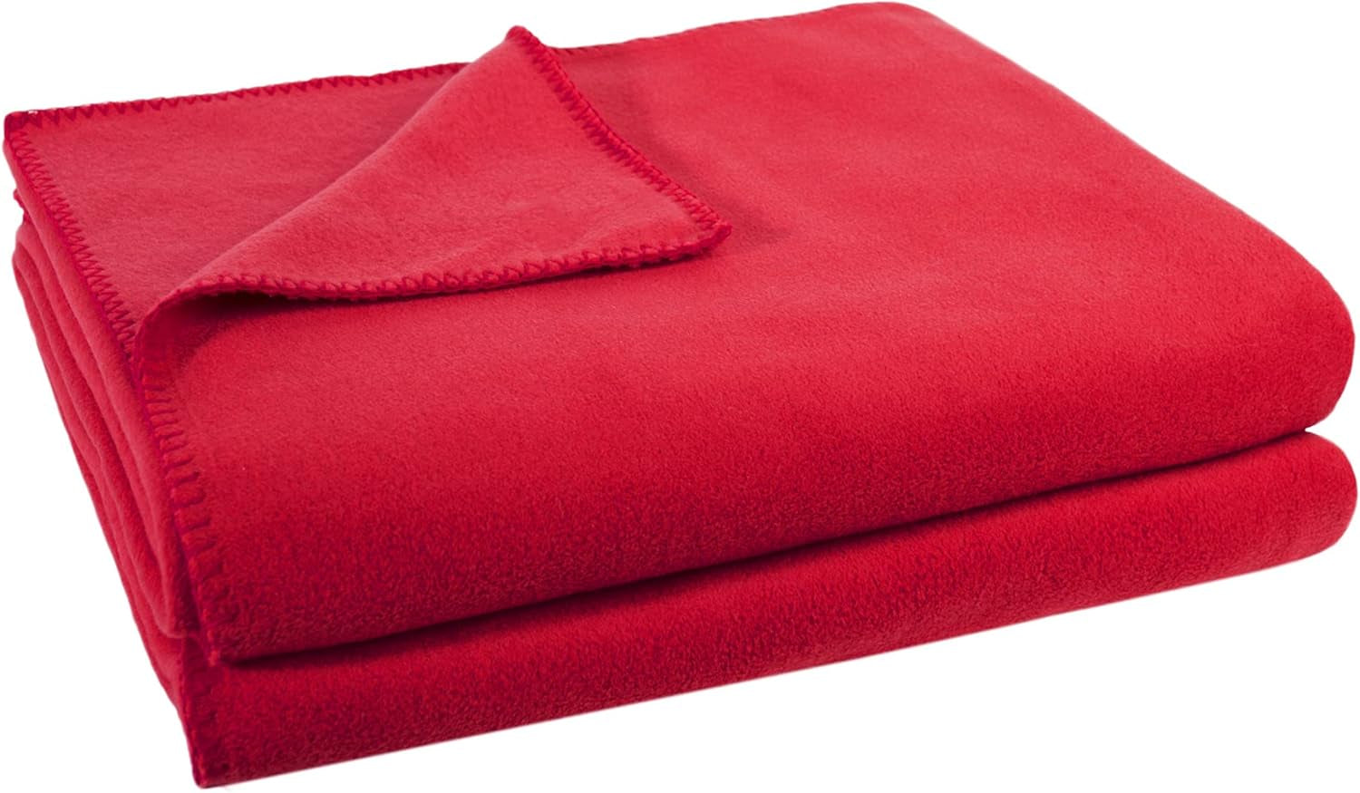 Zoepritz Decke in Der Farbe: Rot, Aus 65% Polyester, 35% Viscose Hergestellt, Grøøe: 160X200 Cm, 103291-235-160X200