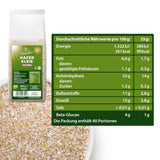 Biocentral økologisk havreklid 1 kg | Fordelagtig pakke | Fiberrig proteinkilde | Naturally vegan | Fra EU's landbrug | Lavt sukkerindhold
