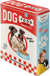 Nostalgic-Art Retro opbevaringsboks XL, 4 l, Hundemad - gaveidé til hundeejere, opbevaringsboks til tørfoder, vintage design Madopbevaringsbokse Naty Shop Vintage design