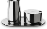 MÆLK OG SUKKER SÆT alfi højkvalitets poleret rustfrit stål mælke- og sukkersæt, elegant design, tåler opvaskemaskine, holdbart
