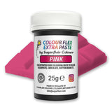Madfarvepasta Sugarflair Colourflex Extra Pink Paste - Spiselig madfarve til smørcreme, chokolade, sukkerpasta, glasur, fondant, kageblandinger, dej og mere - 25g