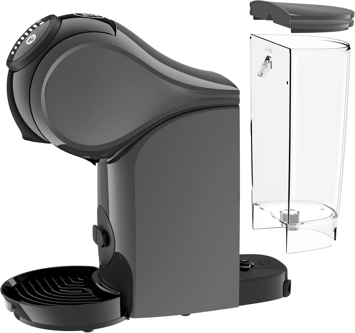 NESCAFÉ DOLCE GUSTO DeLonghi Dolce Gusto Genio S EDG226.A, Kapsel-espressomaskine inkl. 3 kapsler, kompakt design, justerbar drypbakke, 0,8 l, aftagelig vandtank, 1470 W, antracit
