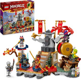 LEGO NINJAGO Tournament Arena Eventyrlegetøj til børn 6 minifigurer Ninja-legesætsamling Byggesæt Fødselsdagsgave til 7-årige drenge og piger 71818 Byggesæt Besuche den LEGO-Store Standardtitel