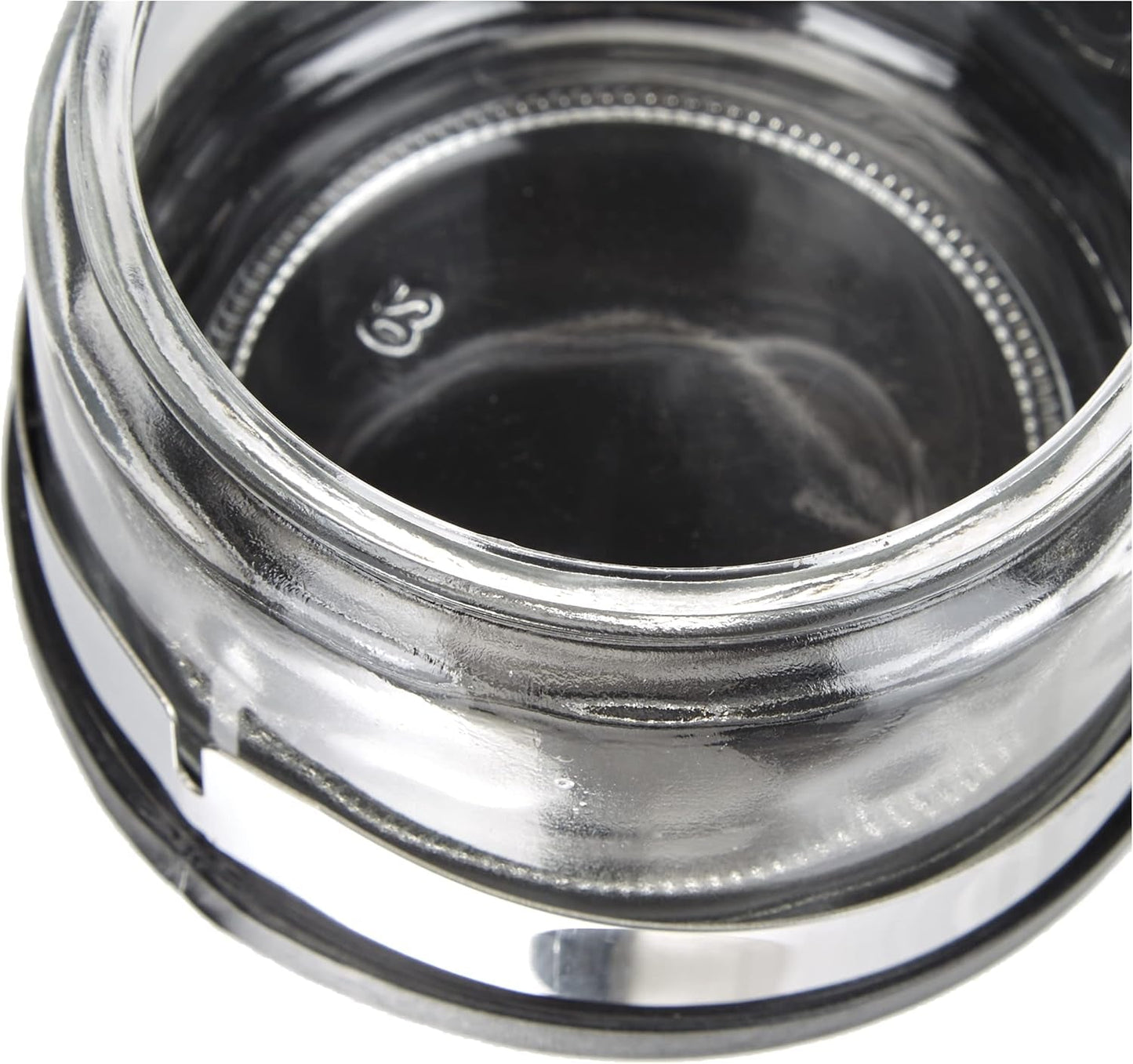 Classic Shaker, 250 ml, med ske, rustfrit stål, sølv/transparent, 13 x 10 x 9 cm, 2 stk.