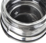 Classic Shaker, 250 ml, med ske, rustfrit stål, sølv/transparent, 13 x 10 x 9 cm, 2 stk.