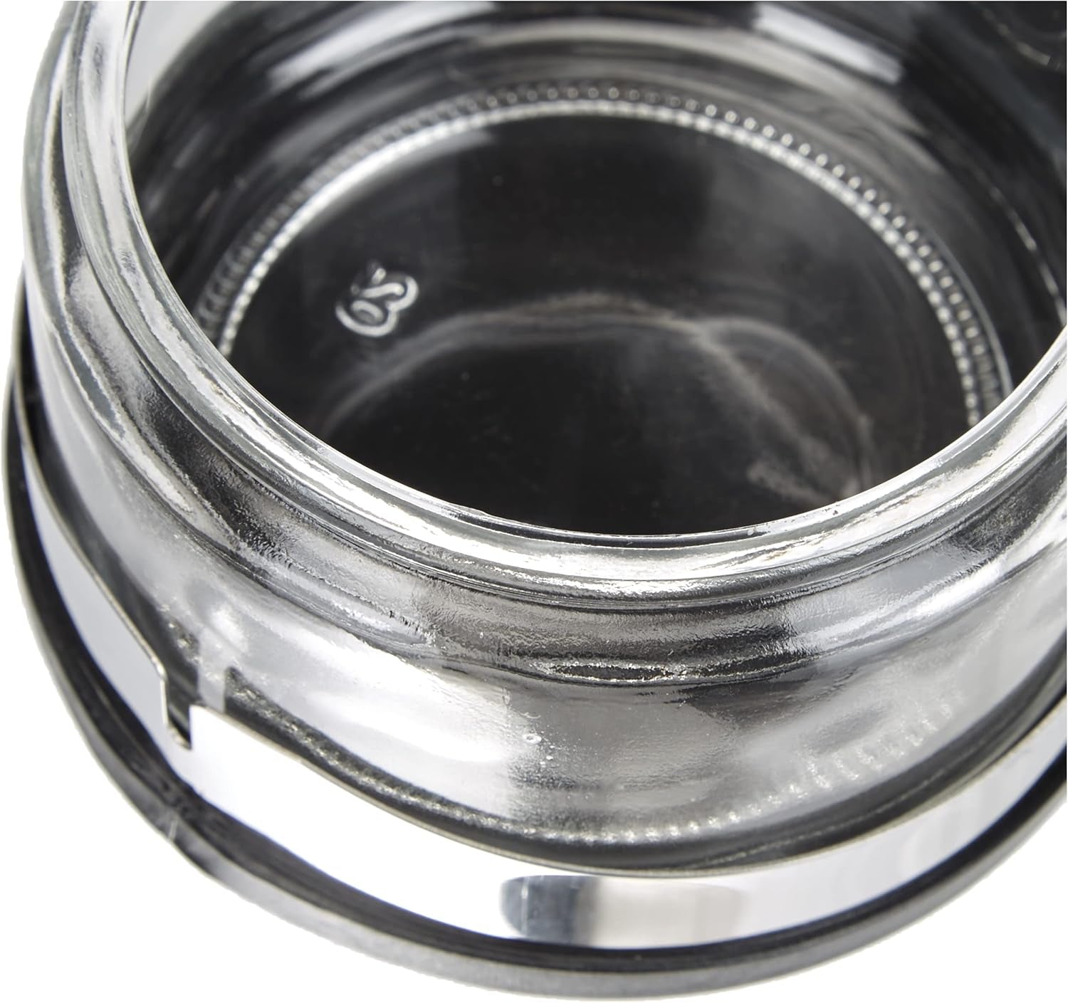 Classic Shaker, 250 ml, med ske, rustfrit stål, sølv/transparent, 13 x 10 x 9 cm, 2 stk.