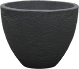 Dehner Stenpotte, Ø 40 cm, højde ca. 31 cm, plast, antracit