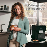 Siemens EQ500 klassisk automatisk espressomaskine, TFT farveskærm, 5 typer kaffe og mælk, dobbelt kop funktion, nem rengøring, aftagelig bryggeenhed, med mælkeslange, sort, TP511E19