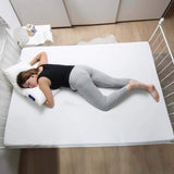 Genial pude, bomuld, eazzzy 40x80 cm - ortopædisk pude til afslappende søvn, lavet af mælkefibre med aloe vera - velegnet til allergikere, med støtte, Oeko-TEX certificeret nakkestøttepude, hvid, A19202
