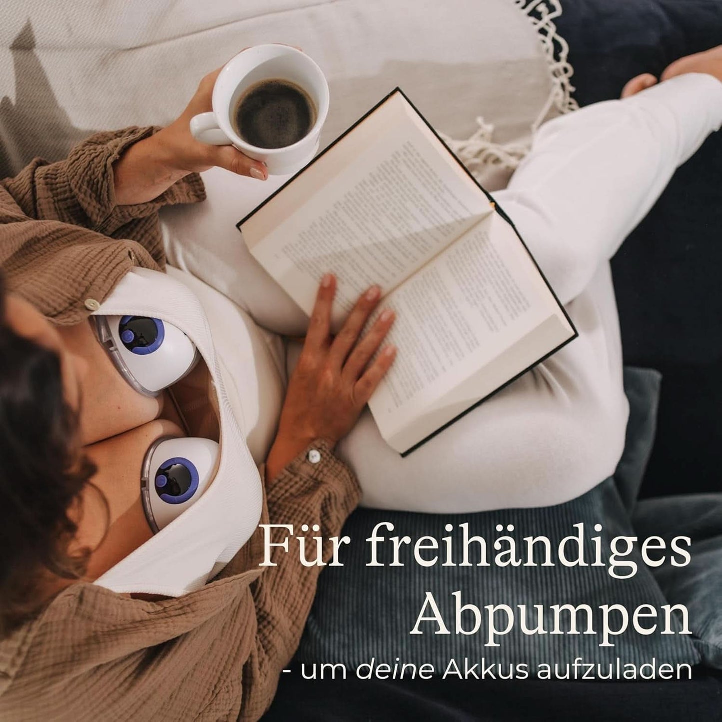 Lansinoh Tragbare Elektrische Doppelmilchpumpe – Freihändig Und Leise Abpumpen Ohne Kabel & Schläuche – Wiederaufladbarer Akku – Einfache Bedienung & Reinigung - Håndfrit tilbehør Mad og amning Bebe Naty Shop