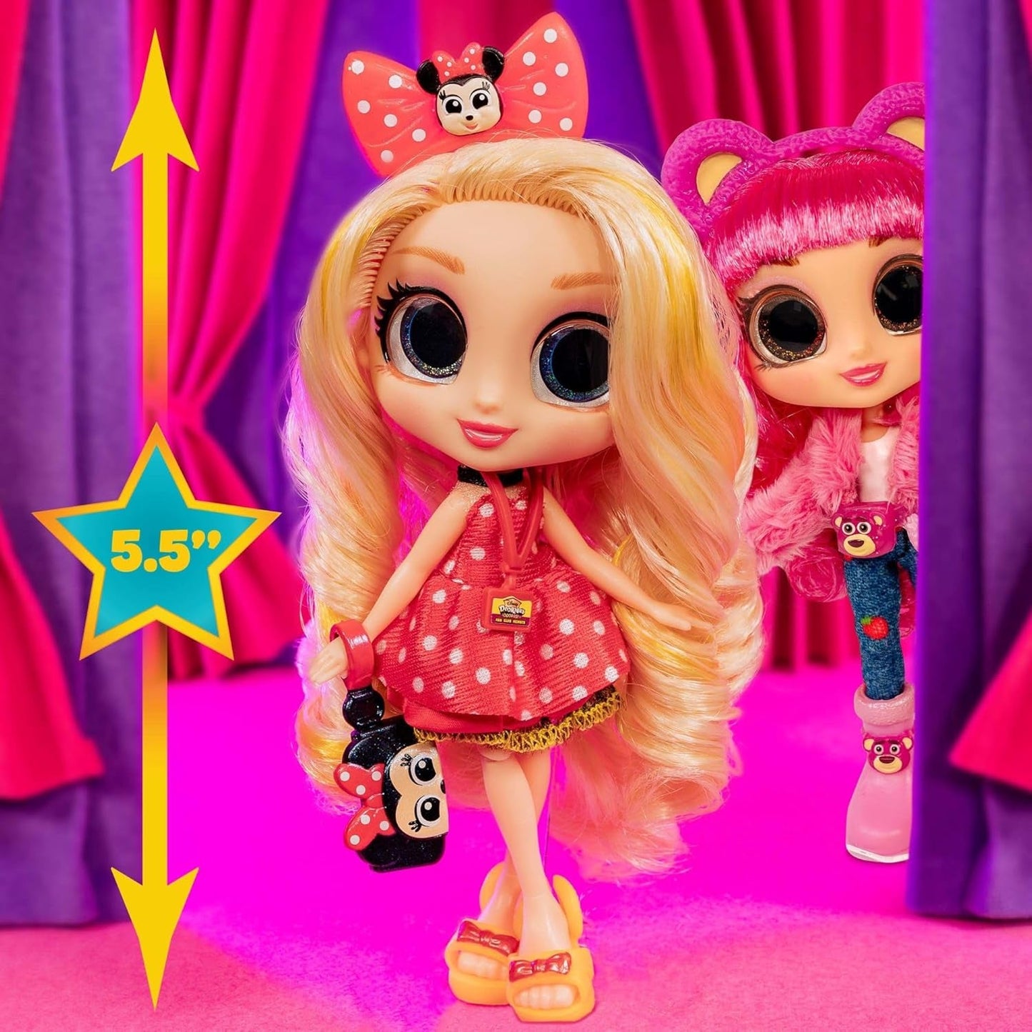 Disney Doorables Adoorbs Series 1 samlerdukker med tilbehør, 14 cm, modedukke, 5+-legetøj, Just Play