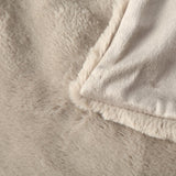 Boltze Storan tæppe (størrelse 150X200 cm, beige farve, behageligt polyestertæppe, ideel til kolde vinteraftener, pelslook) 1015378 BOLTZE Senge og tæpper