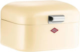 Wesco Mini Grandy Pink brødbeholder, pulverlakeret stålplade, ventilationshuller og robuste håndtag til opbevaring af madkasser Naty Shop Mandler