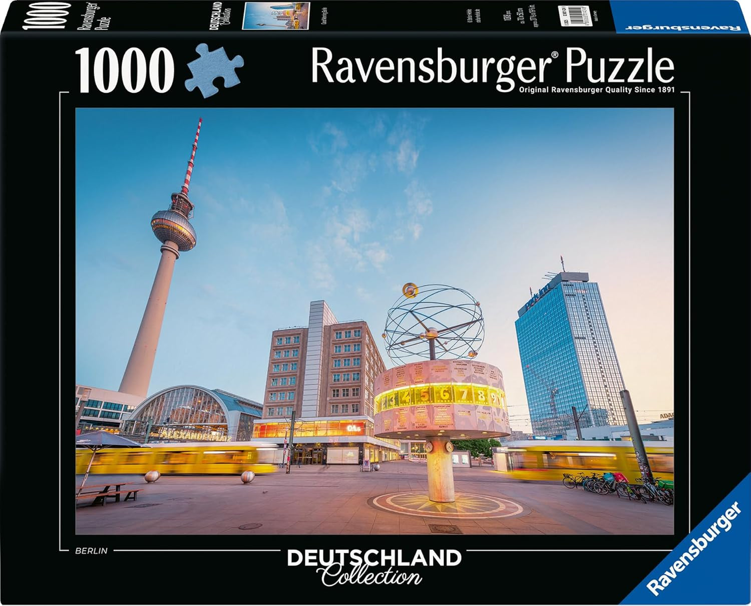 Ravensburger Puslespil 12001424 - Godmorgen Berlin - Samling af 1000 brikker Puslespil Tyskland For voksne i alderen 14+ Puslespil Naty Shop