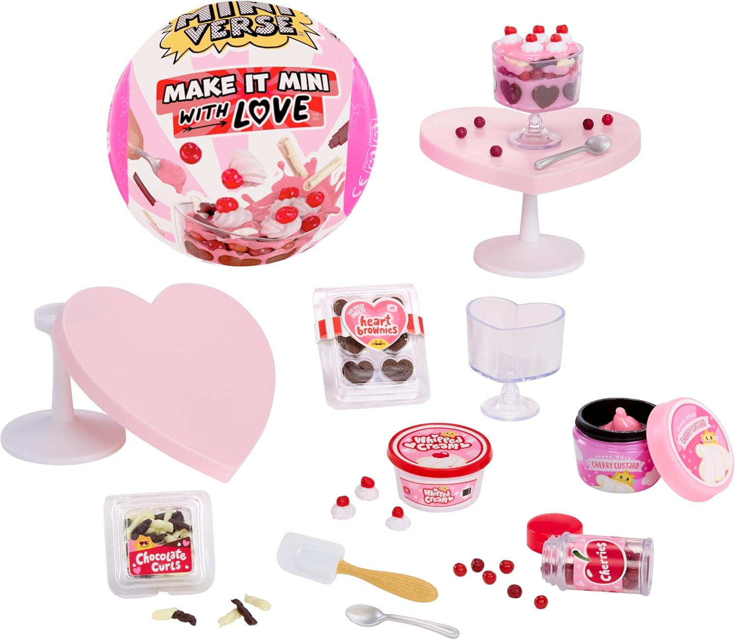 MGA Miniverse - Make It Mini with Love - Mini-samleobjekter, DIY Resin Craft Kit, Valentinsdag-serien, Madreplikaer, ikke-spiselige - til samlere og børn fra 8 år og opefter
