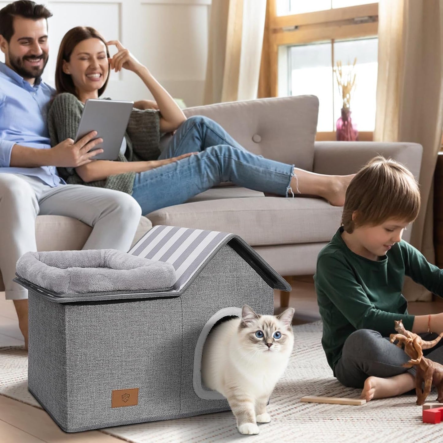 Tæpper og møbler, kæledyr, huler og huse, katte, kattesenge, katte - senge, madrasser