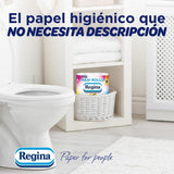 Regina Maxi Roll - 4 ruller toiletpapir, 500 2-lags ark pr. rulle, mere end tre gange en standardrulle, 60% genbrugsplastikemballage, 100% Fsc-certificeret papir
