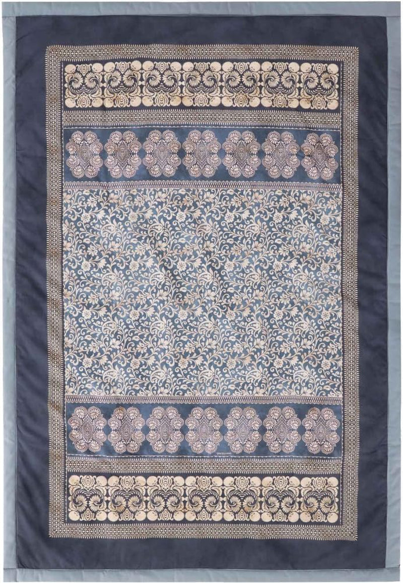 BASSETTI ternet bomuld TORCELLO farve MØRKEBLÅ B1 str. 135X190 Dyner og dyner Naty Shop sølv 135X190