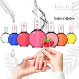 LALILL Nail Cuticle Oil 75Ml - Himbeere Nagelpflegeöl - Nagelöl Pflege Für Nägel Nagelhaut - SPA Maniküre Naildesign Hände - Vegansk - With Pipette