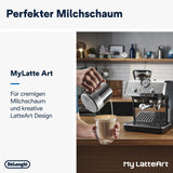 De'Longhi La Specialista Arte EC9155.MB portafilter espressomaskine med kværn, 8 maleindstillinger, 15 bar tryk, 3 temperaturindstillinger, mælkeskummer, 1550W, 1,7L tank, rustfrit stål/sort, inklusive barista kit