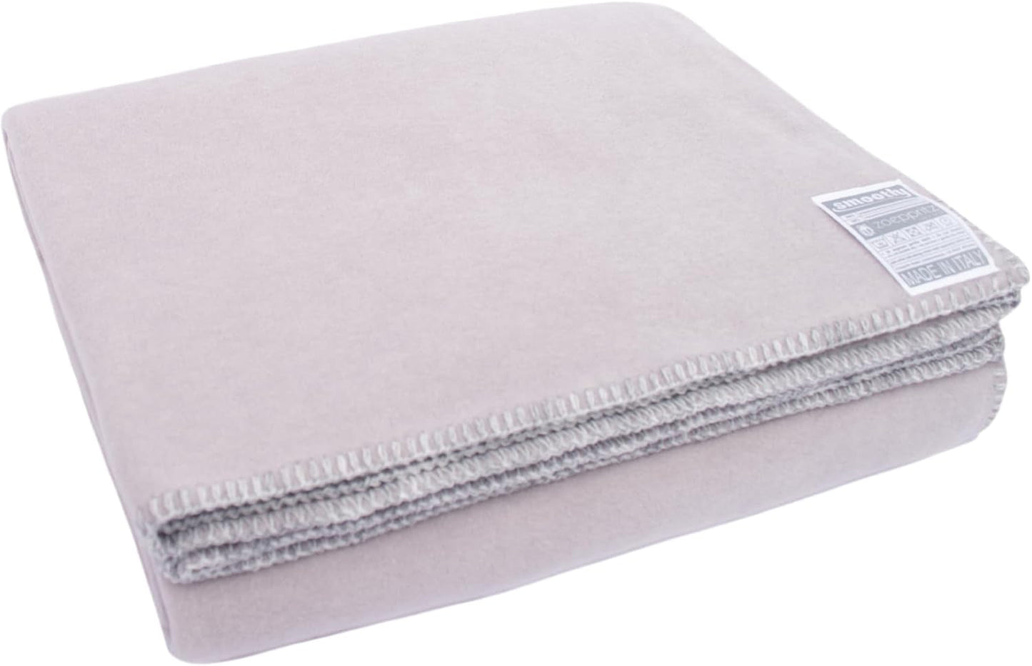 Zoepritz siden 1828 Glat fleece tæppe - Fluffy behageligt polar fleece tæppe - Vegansk - 140X190Cm - 010 Off-White, 010 Offwhite Zoepritz Siden 1828 Senge og betræk 920 Lysegrå Mel. 140 x 190 cm