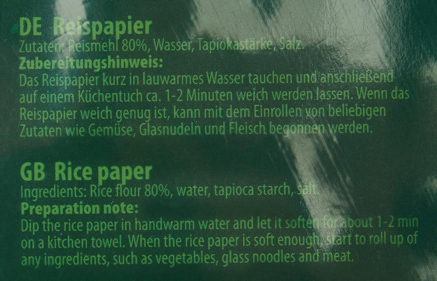 Ricefield-rispapir, rundt, 22 cm, 1 pakke (300 g)