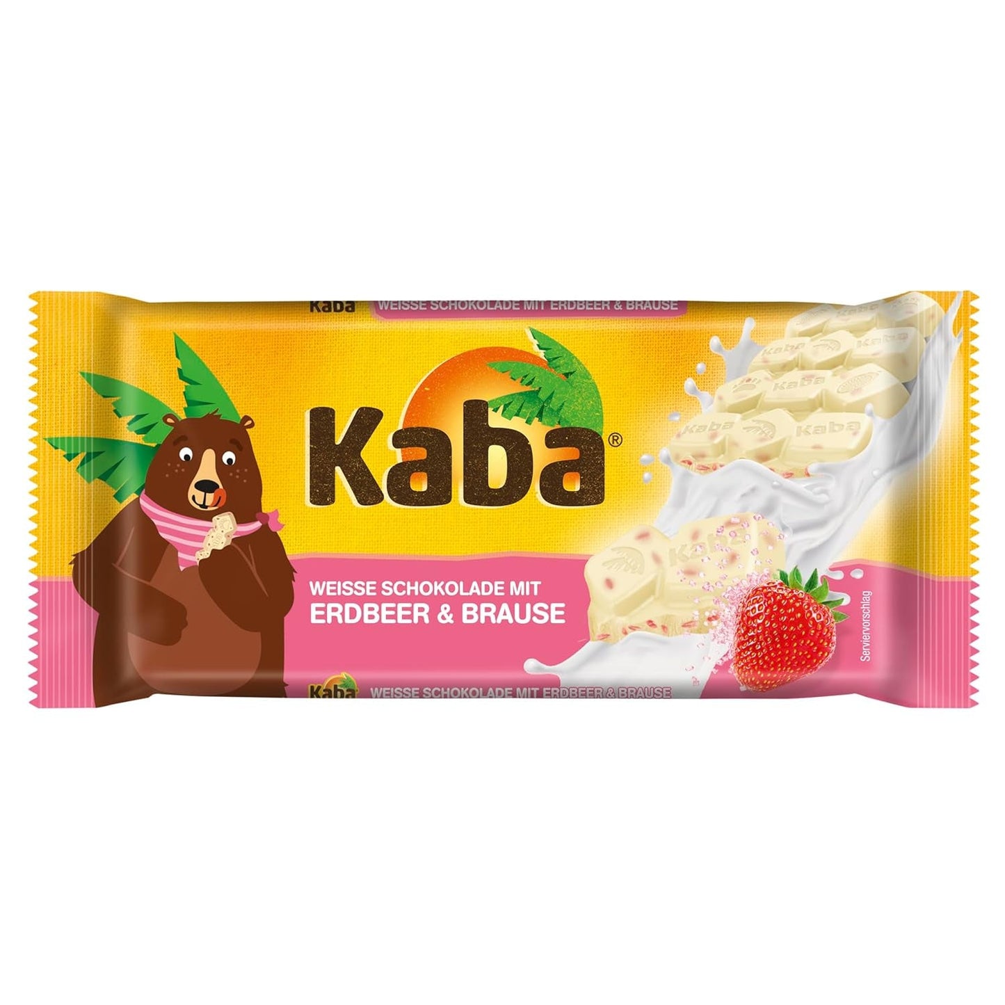 Kaba sødmælk og mælkeflødechokolade, fyldt chokoladebar, 90g bar, smelte-i-mund-chokolade med let mælkecreme og Kaba original smag