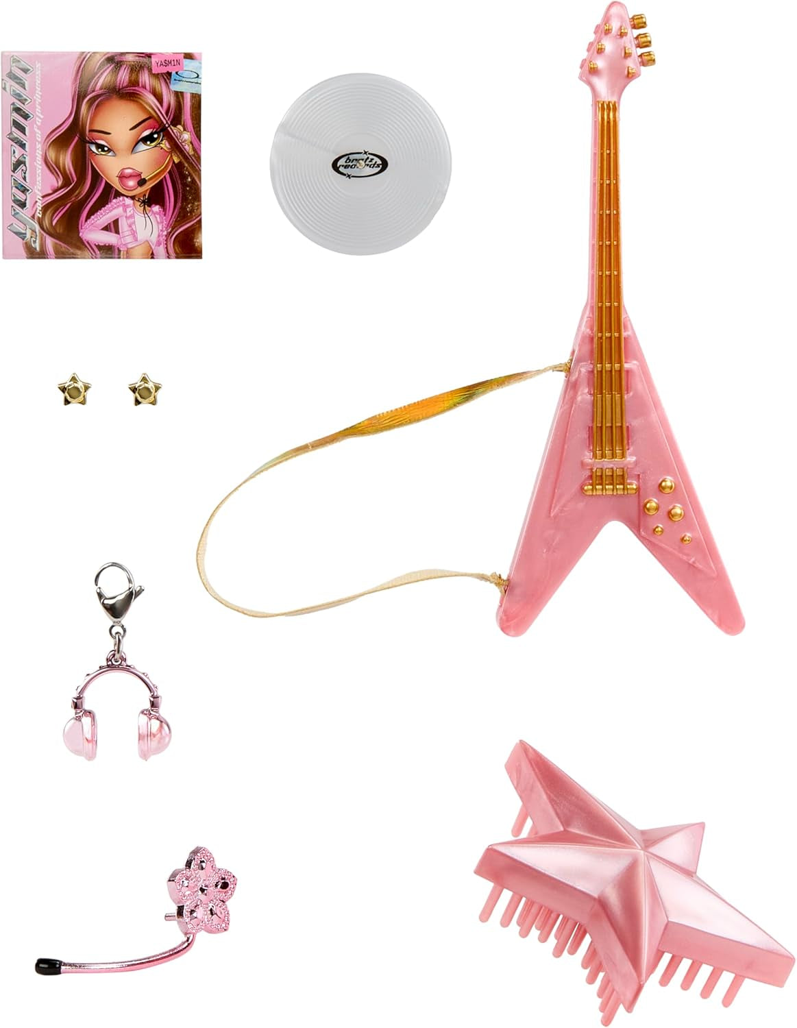 BRATZ Pop Starz Yasmin – Modedukke med samler charme, outfit og musikalsk tilbehør