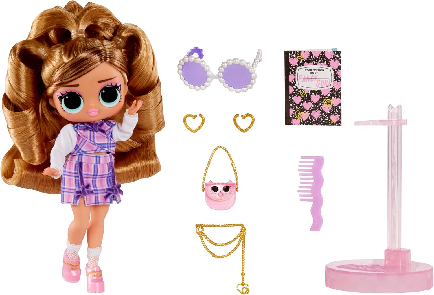 LOL overraskelse! Tweens Core Doll - Fancy Girl - Indeholder 1 modedukke med outfit og tilbehør, 4 samleobjekter, Rose