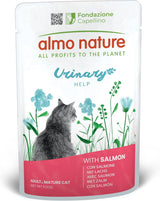 almo nature Funktionel urinvejshjælp - Vådfoder til voksne katte med laks - Understøtter urinvejens sundhed - 30 poser á 70 g hver