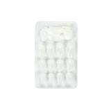 Glam'Up Paris – Falske negle – Fuld dækning – Nem at bruge – 24 falske negle pr. æske + dobbeltklæbende tape – XL firkantet form – nr. 3 – fransk manicure, hvid