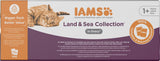IAMS Delights Land & Sea Collection våd kattefoder - kød- og fiskesortiment Multipak i sauce, vådfoder til katte fra 1 år, 72 x 85 g