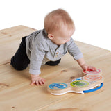 Baby Einstein Magic Touch musiklegetøj med trætromme i 6 måneder og op og Hape Penguin Musical Wobbler, farverig slingrende melodi, Roly-Poly Legetøj i 6 måneder og op Bebe Toys Naty Shop