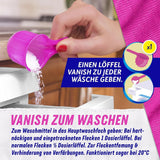 Vanish Oxi Action Powder Pink - 1.125 Kg - klorfri pletfjernelse og vasketøjsforbedringspulver - til farvet vasketøj Vaskemidler Naty Shop