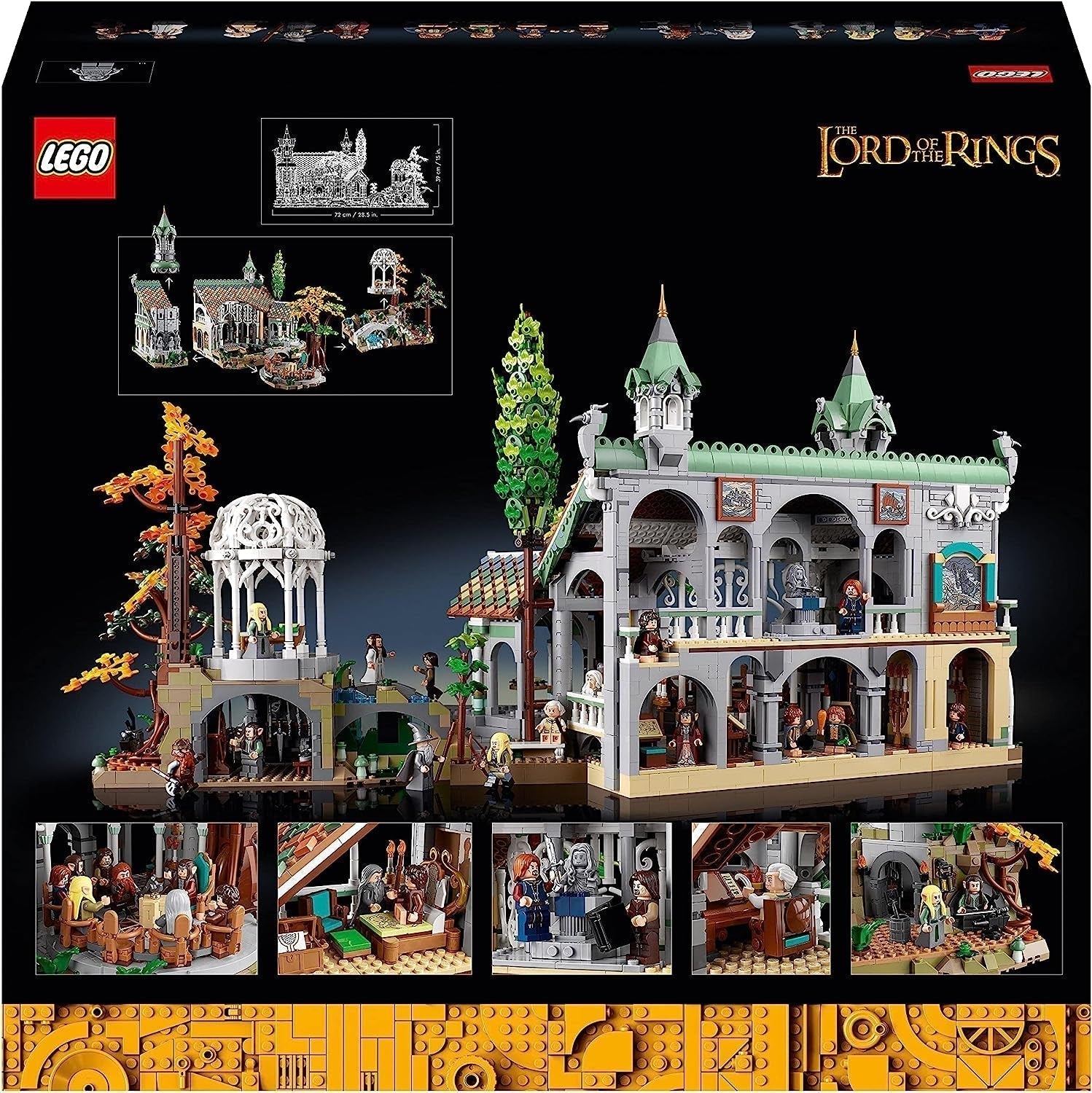 LEGO Icons Ringenes Herre: Rivendell - Voksensamling og udstillingssæt med 15 unikke minifigurer inklusive Gandalf, Legolas, Aragorn og Frodo, eksklusivt på Amazon - 10316 Byggesæt Besuche den LEGO-Store