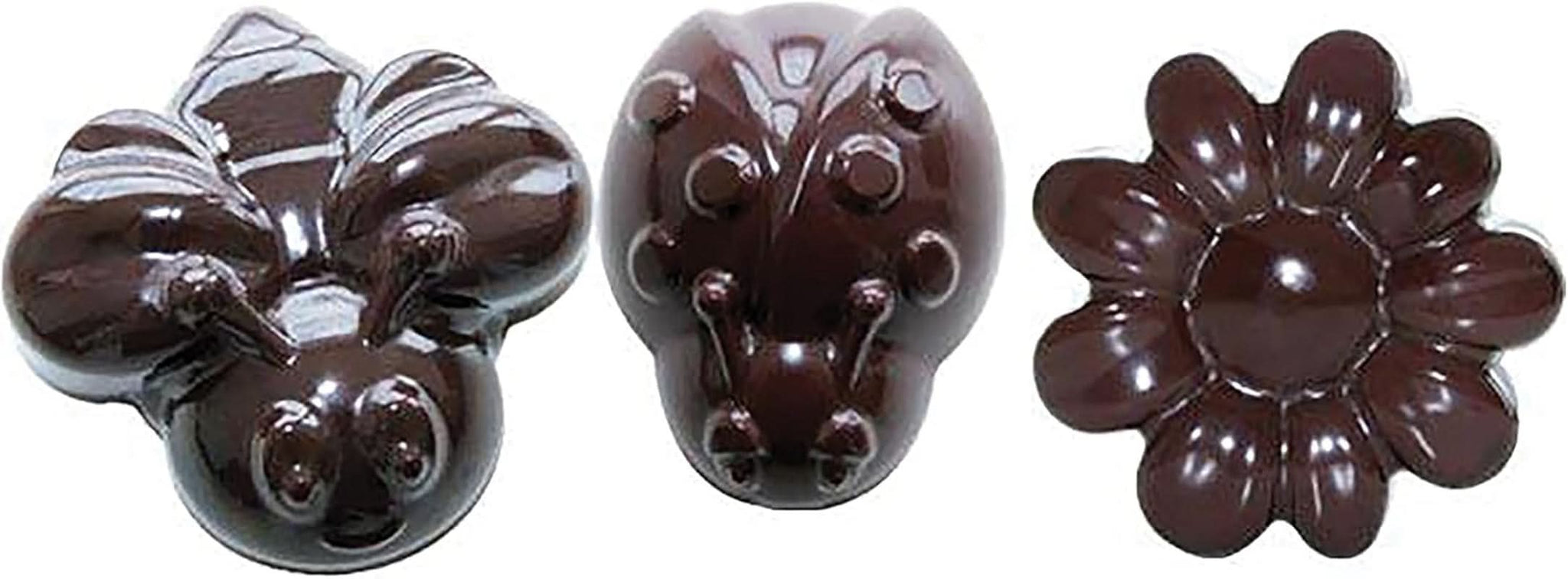 Silikomart 199199, form til chokolade, Forårsmodel, 15 praliner, Brown Kitchen Naty Shop
