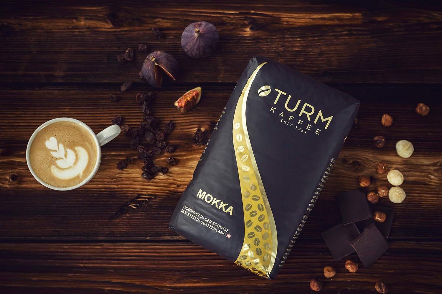 - Mokka 1000g | Strong coffee for Schümli and espresso from fully automatic machines | Helristede kaffebønner | Med 90% Arabica bønner
