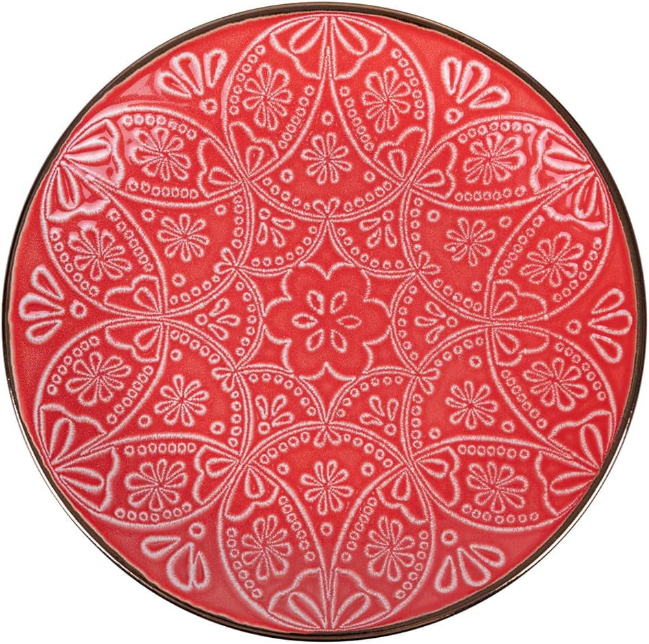 12-styks spisestel i stentøj, 4 tallerkensæt i 4 forskellige designs, Baku Sunset