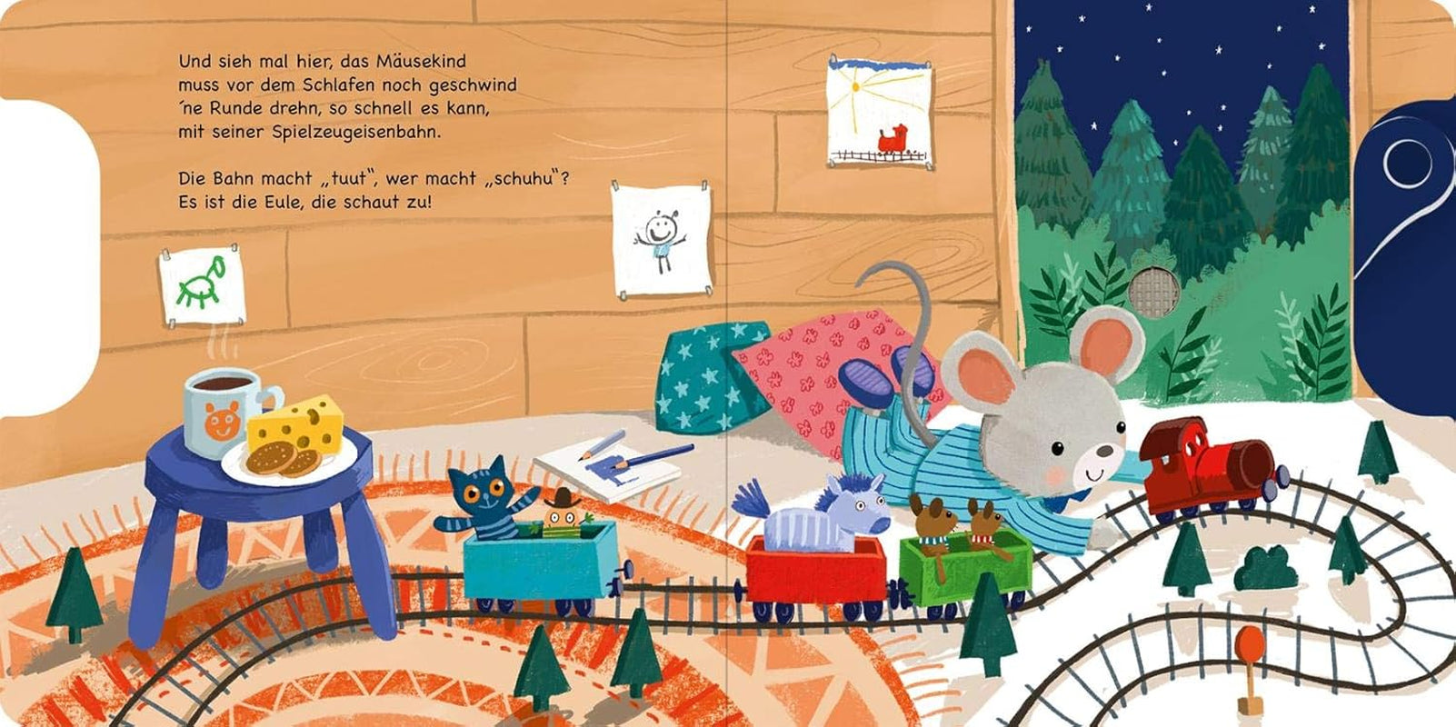 Shoo, shoo, nu sover du også!: Skyder og 11 lyde | En innovativ bog med skyderlyde til små børn over 18 måneder Bebe Naty Shop Toys