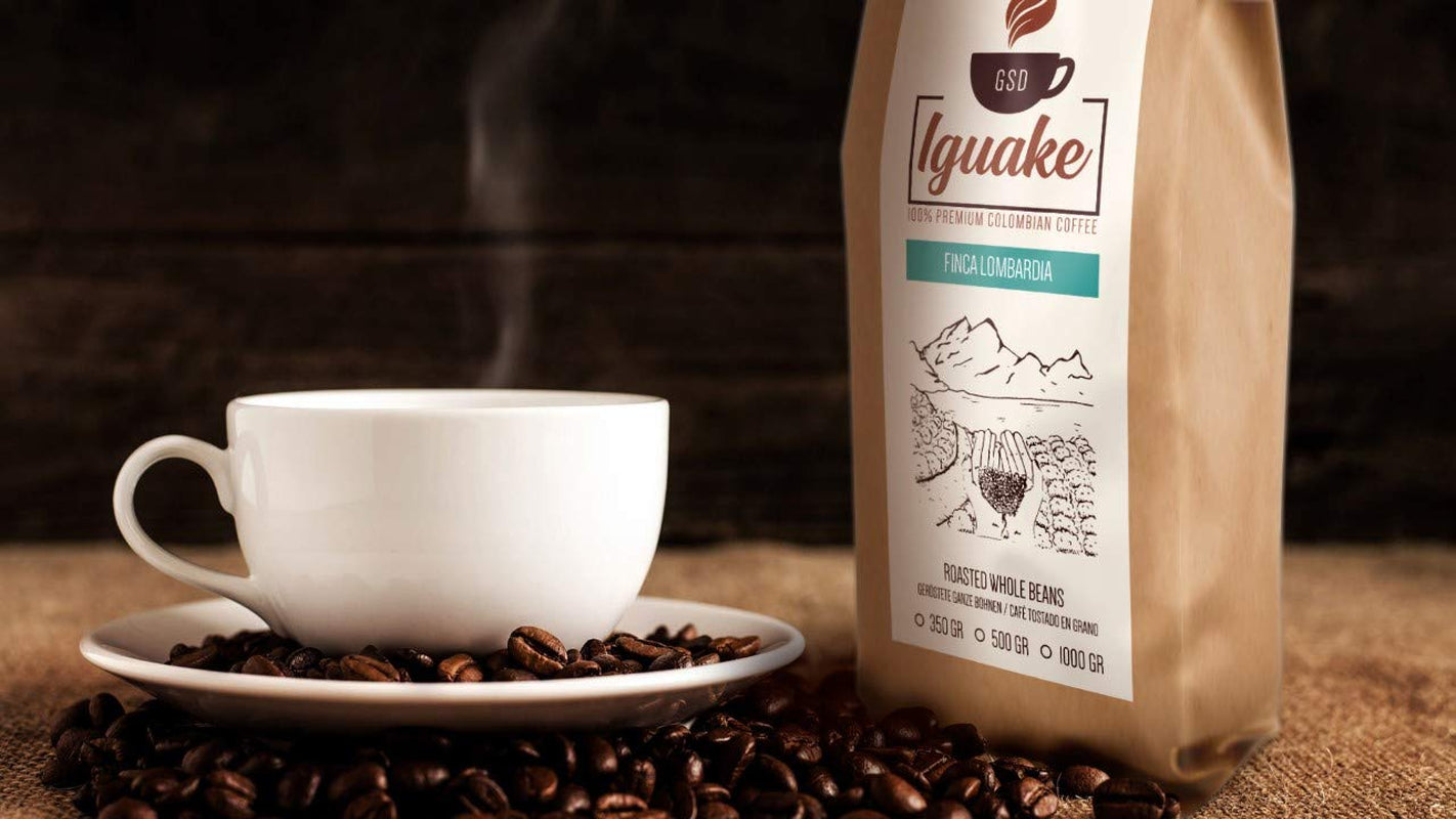 Iguaque kaffe 1000gr | Premium Kaffee ganze Bohnen 100% Arabica fra Colombia | Familienbetrieb - Single Origin Kaffeebohnen - Nachhaltige eigene Plantage im Hochland - Kräftiges Aroma