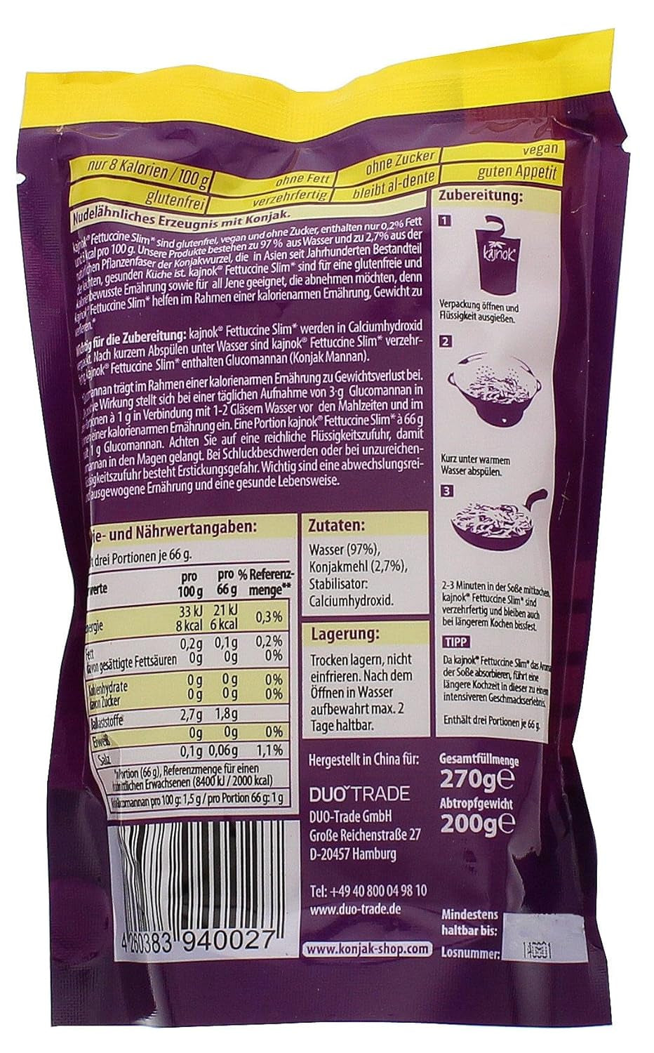 Tynd fettuccine, 200 g