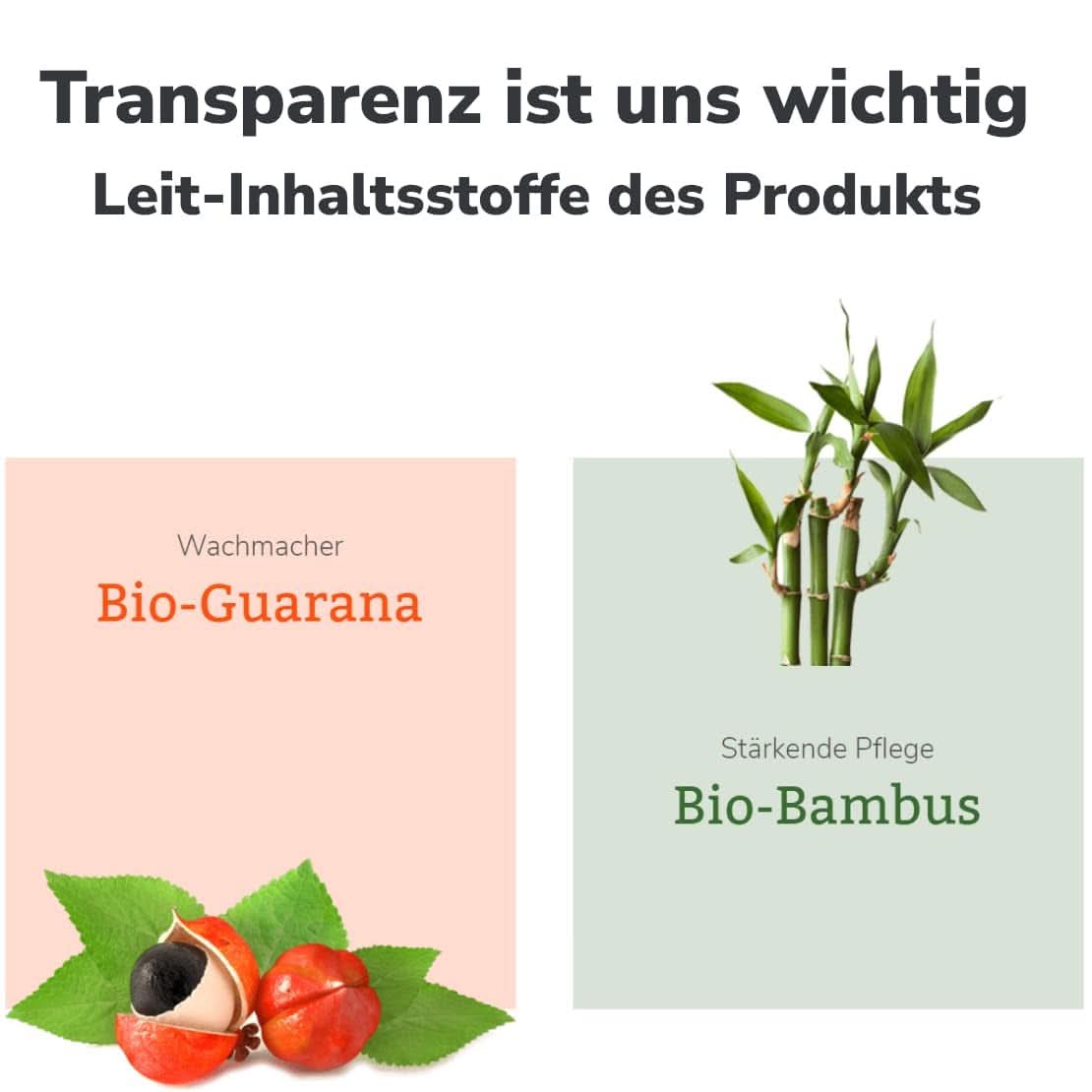 Lavera, Shower gel med økologisk bambus og guarana, 3 i 1, til hud, hår og ansigt, 200 ml Brusebad og bad Naty Shop