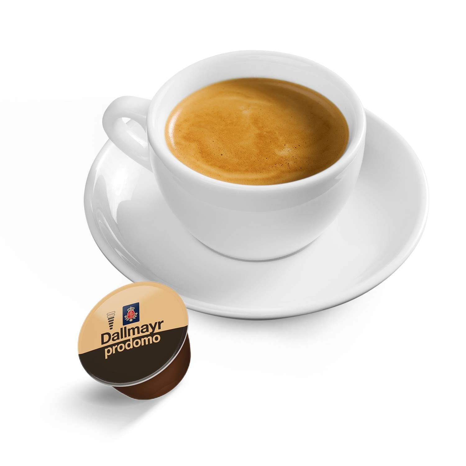 NESCAFÉ Dolce Gusto Dallmayr Prodomo, XXL-Vorratsbox, 90 Kaffeekapseln (3 x 30 Kapseln) & Dallmayr Crema d'Oro Caffè Latte (48 Kaffeekapseln, 48 Getränke, cremig&ausgefungen) 3er Pack (3 x 16 Kapseln)