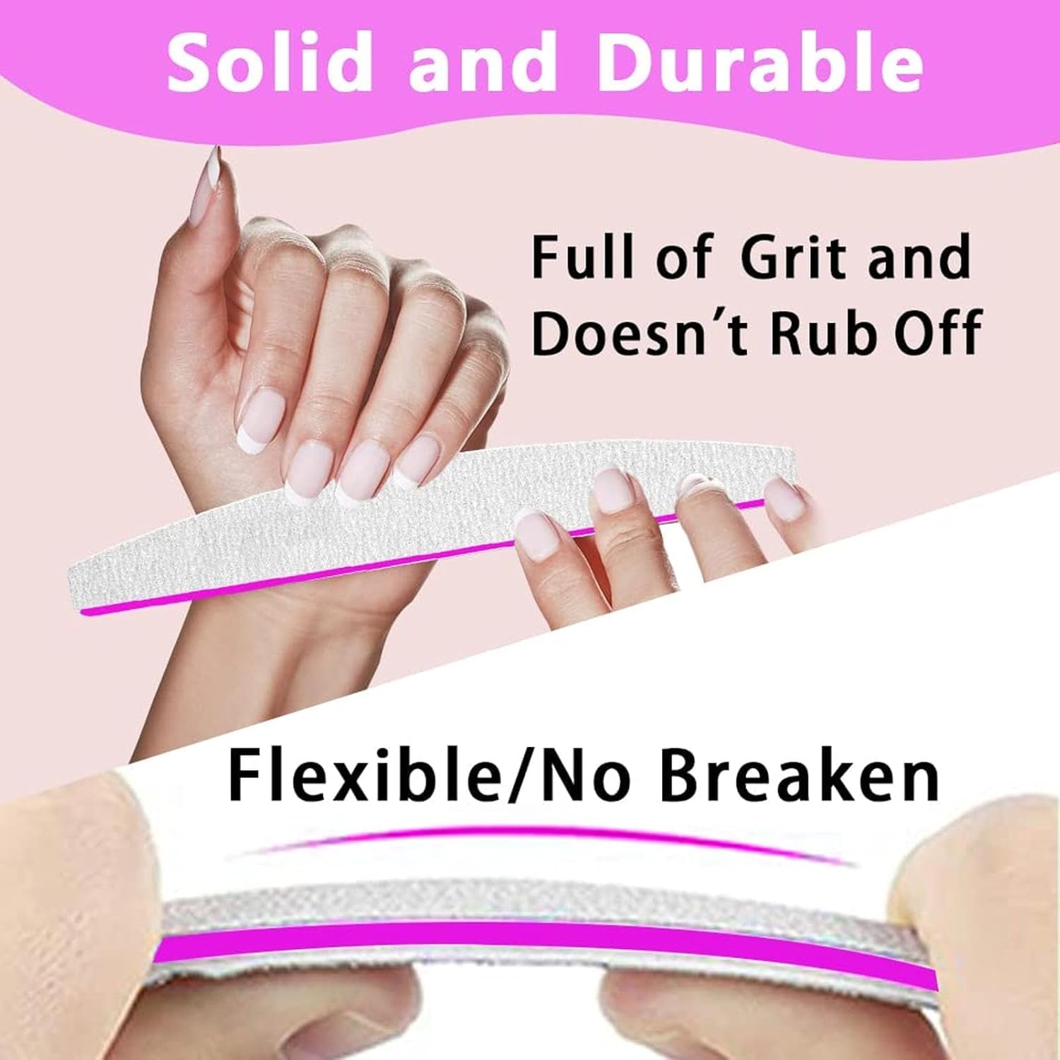 100/180 neglefilsæt, gel neglefiler, neglefil sæt, neglefil, gel neglefil, til gel negle, manicure pedicure, kæledyr (5 stykker, 5 stilarter)