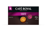 Café Royal Professional Pads, Lungo Forte, 50 Nespresso (R) Professionelle kompatible puder til kontor og gastronomie, Rainforest Alliance certificering, 100 Prozent Arabica Kaffee, Intensitet 8