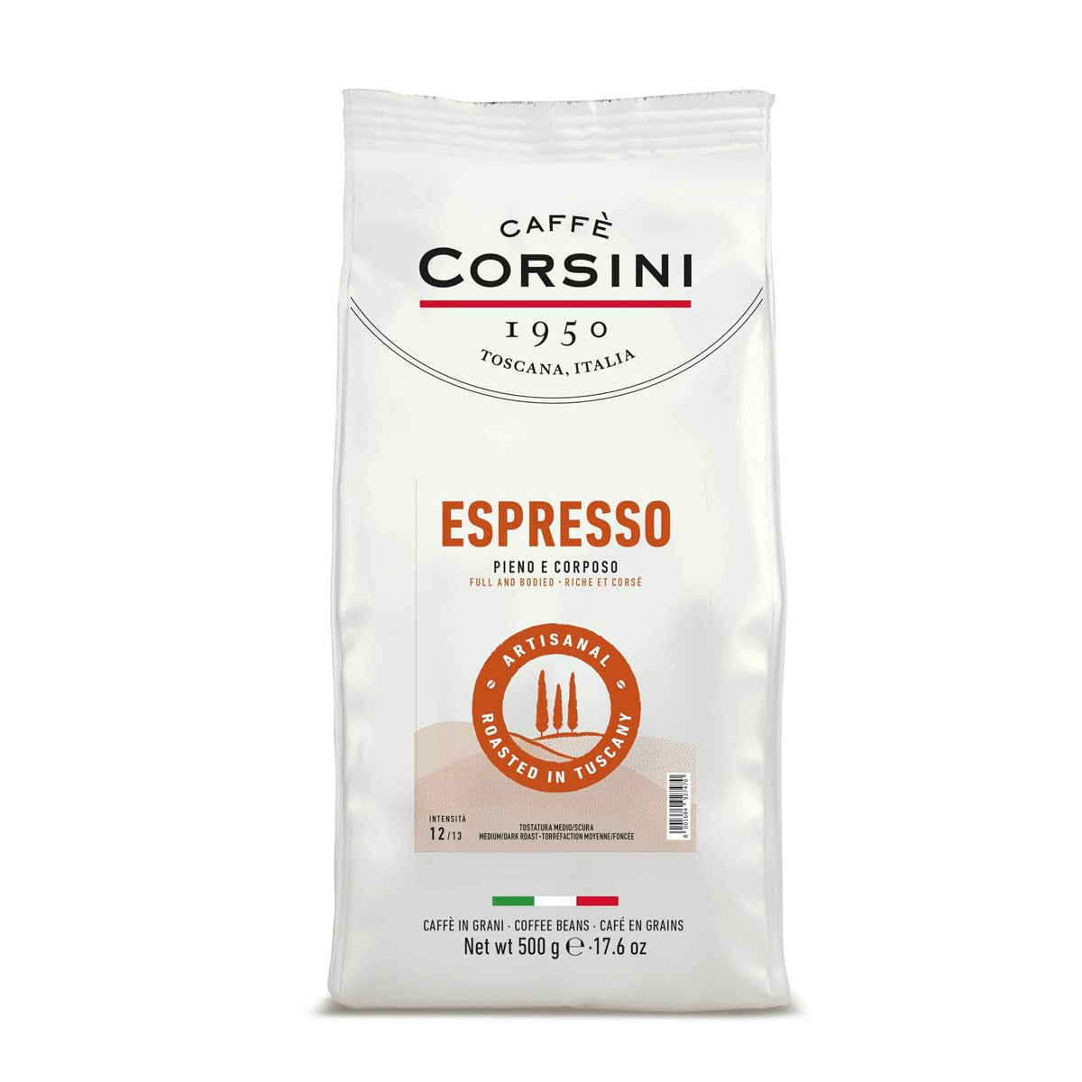 Caffè Corsini - Sæt Aromatische Kaffeebohnen Der Perfekte Morgen, Ausgewählter Kaffee, 2x500g + 1Kg Gesamtes Sæt 2Kg