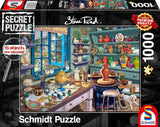 Schmidt Spiele 59656 Artist's Studio 1000 brikker hemmeligt puslespil Puslespil Naty Shop Standardtitel
